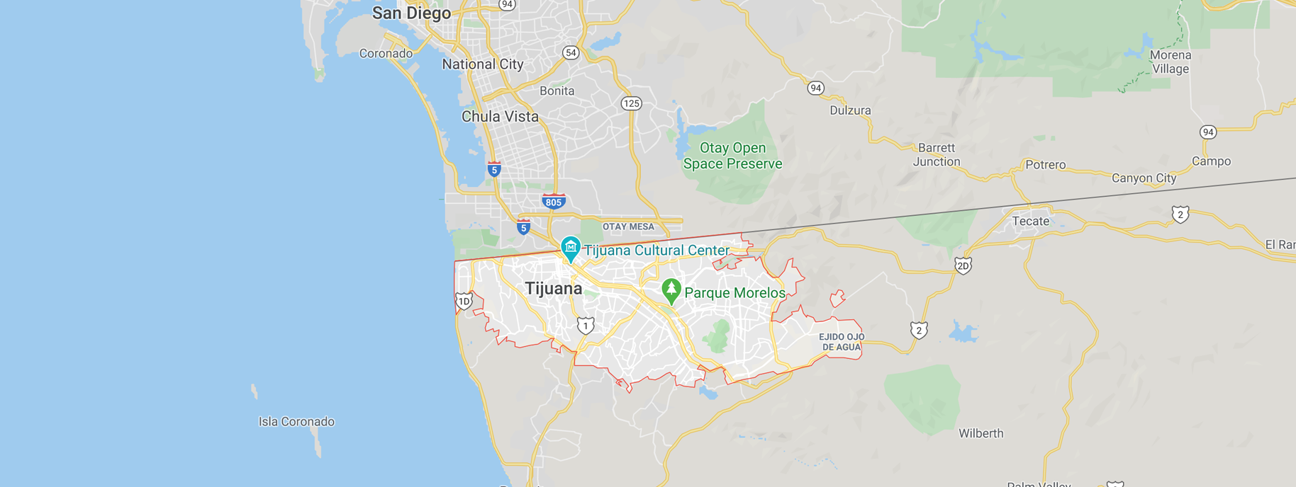 Map Tijuana 